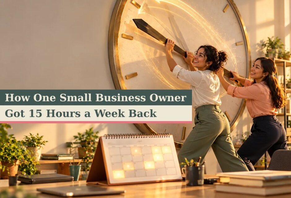 How One Small Business Owner Could Get 15 Hours a Week Back (A Realistic Example)