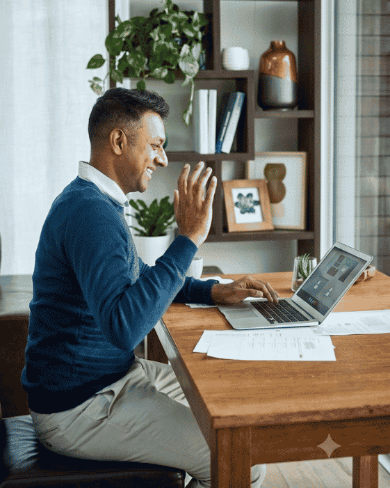 Hire an SEO Virtual Assistant | Expansion Desk Remote SEO virtual assistant analysing website traffic and ranking reports on a laptop
